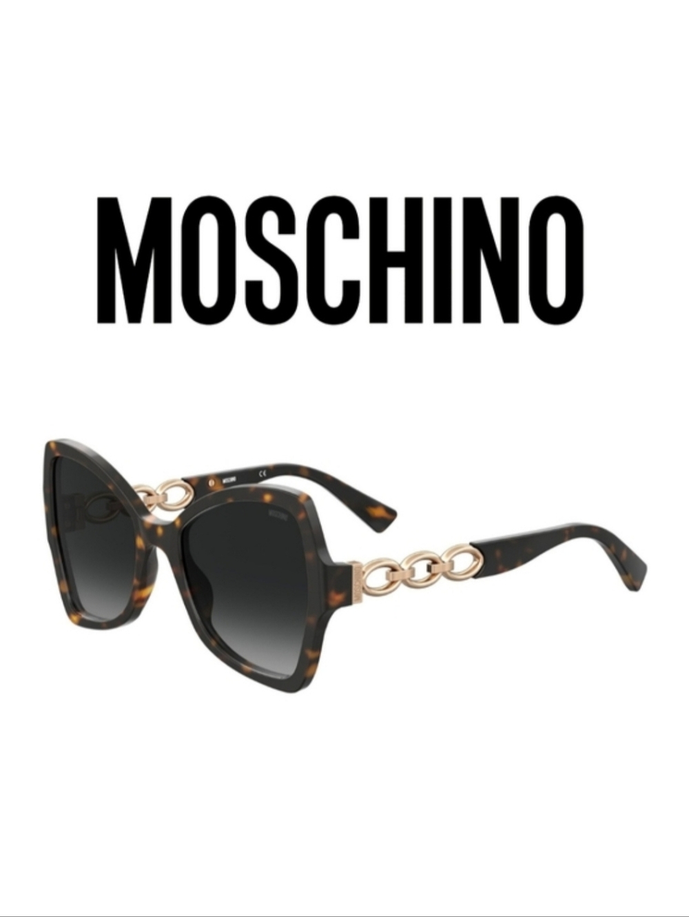 MOSCHINO- MOS099/S SUNGLASSES HVN/DARK GREY SF WOMEN'S - Picture 2 of 11